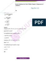 RD Sharma Solution Class 9 Maths Chapter 2 Exponents of Real Numbers PDF