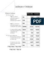 Números Cardinais e Ordinais