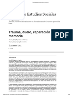 Trauma, Duelo, Reparación y Memoria E. Lira PDF