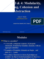 Lecture 3 & 4: Modularity, Coupling, Cohesion and Abstraction