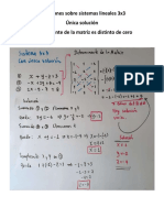 Situaciones Sobre Sistemas Lineales 3x3