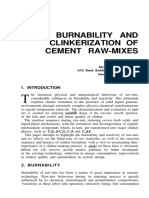 Burnability and Clinkerization of Cement Raw-Mixes