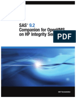 SAS 9.2 Companion for OpenVMS on HP Integrity Servers