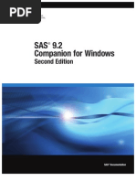 SAS 9.2 Companion For Windows, Second Edition