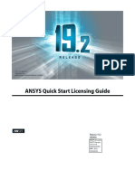 ANSYS, Inc. Quick Start Licensing Guide