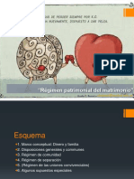 Disposiciones generales y comunes del régimen patrimonial del matrimonio