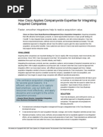 Cisco IT Case Study Acquisition Integration