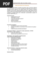 fases do PROJETO DE PESQUISA