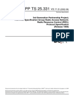 25331-3b0 RRC ProtocolSpecification PDF