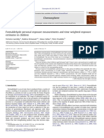 09.03.2020-Formaldehyde Personal Exposure Measurements and Time Weighted Exposure Estimates in Children Lazenby2012 PDF