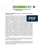 Regulamento técnico para gerenciamento de resíduos de serviços de saúde