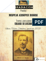 IRRADIACIÓN. Pasillo. Martín Alberto Rueda. Transc. piano Gerardo Betancourt.