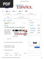 Os demostrativos em espanhol