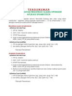 Pengumuman Syarat Utk Registrasi Dan Upgrade Spamkodok V2 PDF