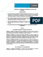 PUCE SG Reglamento General Academico 2018 02 PDF