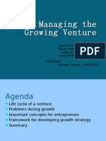 Managing The Growing Venture