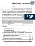 Declaración Juramentada de Estado de Salud Cristian