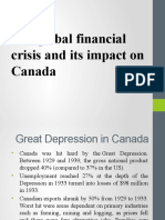 Financila Crisis Canada
