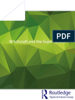 .Witchcraft and The Supernatural A Routledge Freebok