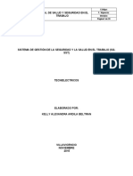 Documento Sistema de Gestión de La Seguridad y Salud en El Trabajo