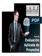 Brochure Curso Evaluación Aplicada de Proyectos