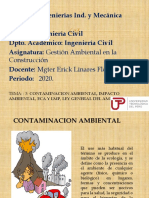 3. CONTAMINACION AMBIENTAL, IMPACTO AMBIENTAL, ECA Y LMP, LEY GENERAL DEL AMBIENTE.pptx