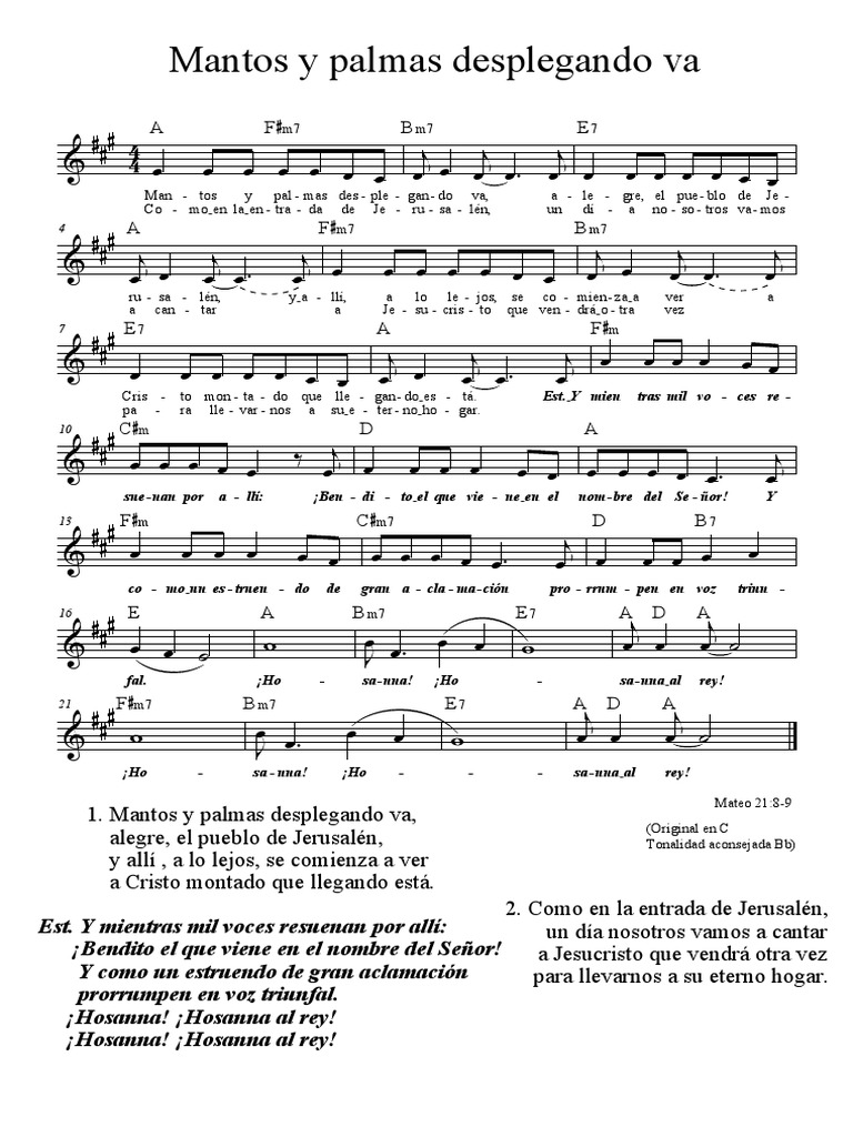Mantos y Palmas | PDF | Frases Bíblicas | Cristianismo