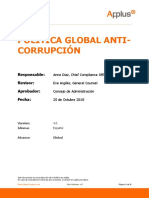 Global Anticorruption Policy  Procedure - 2019 ES
