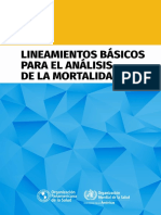 Liniamientos Basicos Tasa de Mortalidad PDF