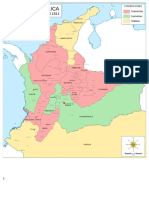 Evolución político-administrativa de Colombia desde la Gran Colombia hasta la actual República (1821-1886