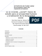 Es La Vivienda, ¿Social?: Casos de Estudio para Un Prosperidad Humana y Erradicación de La Desigualdad Social.