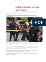 LA PAGINA - Mueren ocho personas en una balacera en Texas