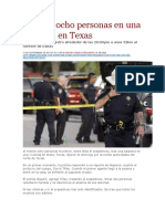 LA PAGINA - Mueren Ocho Personas en Una Balacera en Texas