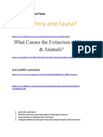 Extinction of Flora and Fauna