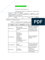 Elementos Principales Del Presupuesto