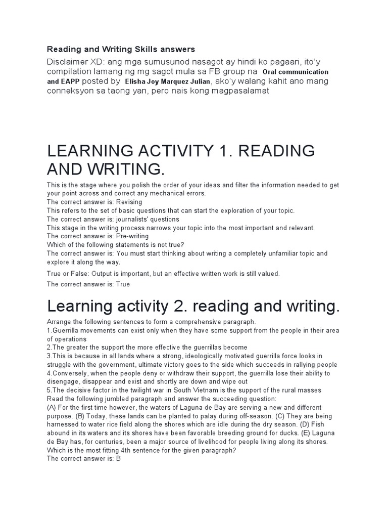 Enhancing Reading and Writing Skills | PDF | Narrative | Intertextuality