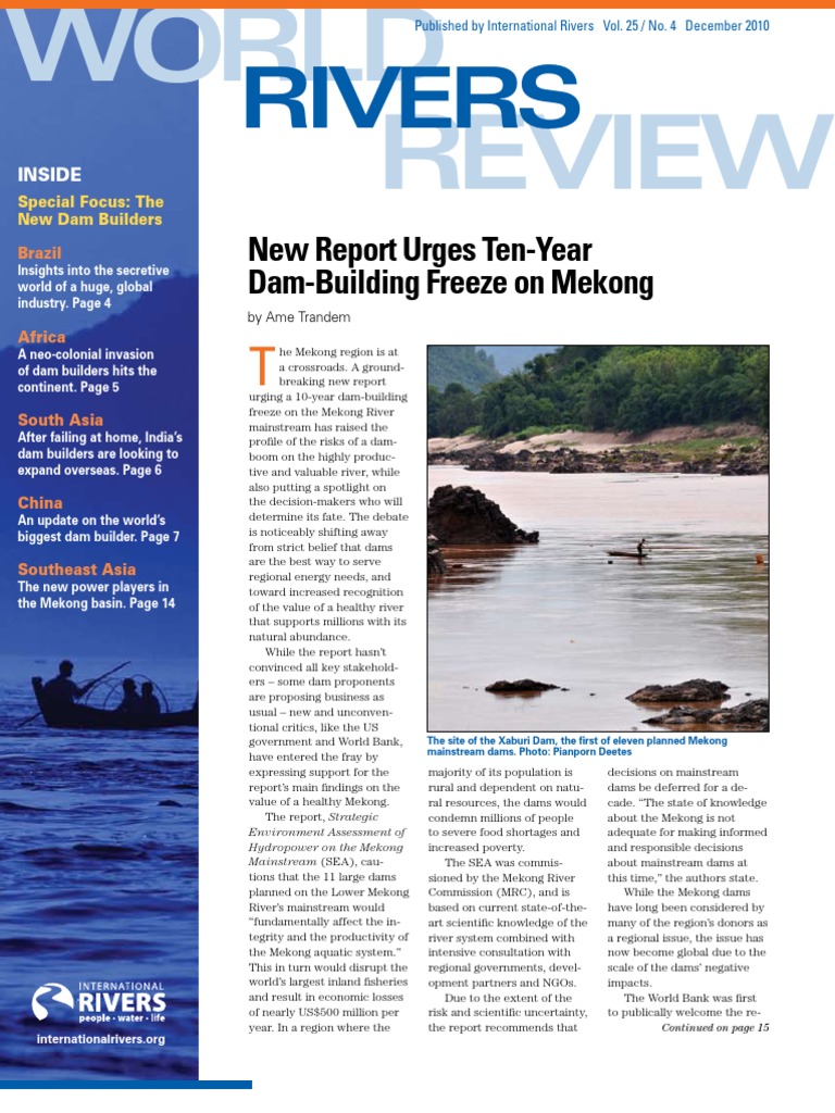 World Rivers Review 25, Diciembre 2010 | PDF