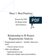 Hour 3: Best Practices: Reason For ERP Do Things Better Best Practices