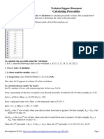 Calculating Percentiles