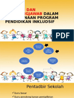 Peranan Dan Tanggungjawab Dalam Pelaksanaan Program Pendidikan Inkludsif