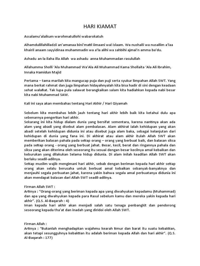 Hari Kiamat Pdf