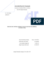 Proceso de Control Interno y Evaluacion de Una Empresa Constructora