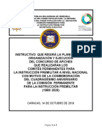 Instructivo Concurso de Afiche A Nivel Nacional para Los Comites Permanentes