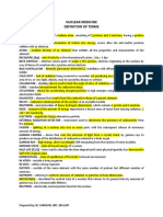 Nuclear Medicine Definition of Terms 1 PDF