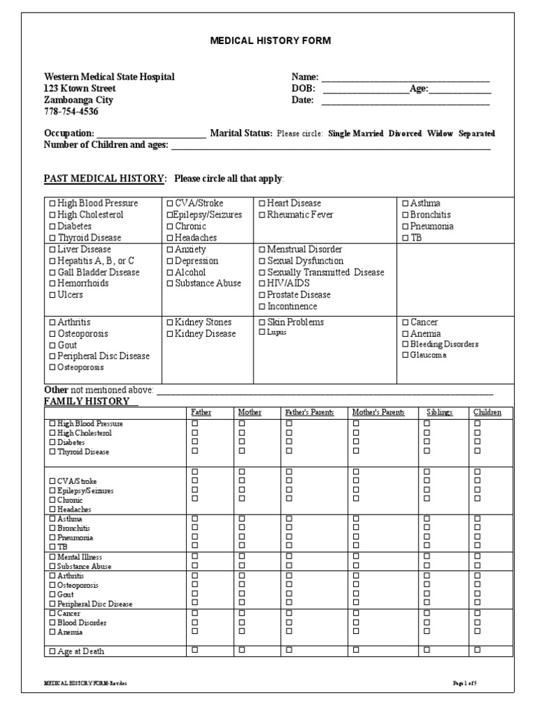 medical-history-format-pdf-pain-urination