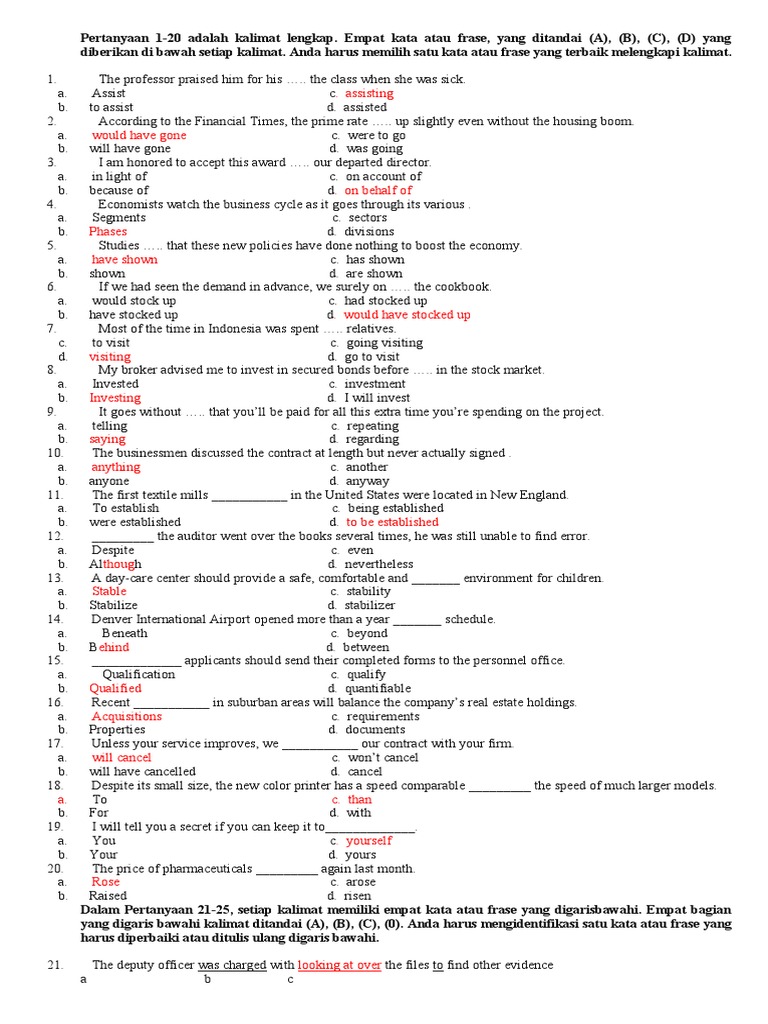 Soal Toeic Docx Spruce Fir