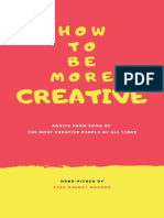 How To Be More Creative PDF