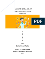 MAKALAH KIMIA KESETIMBANGAN KIMIA