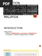 Nutrition Rehabilitation Programme For Malnourished Children in Malaysia (Alan)