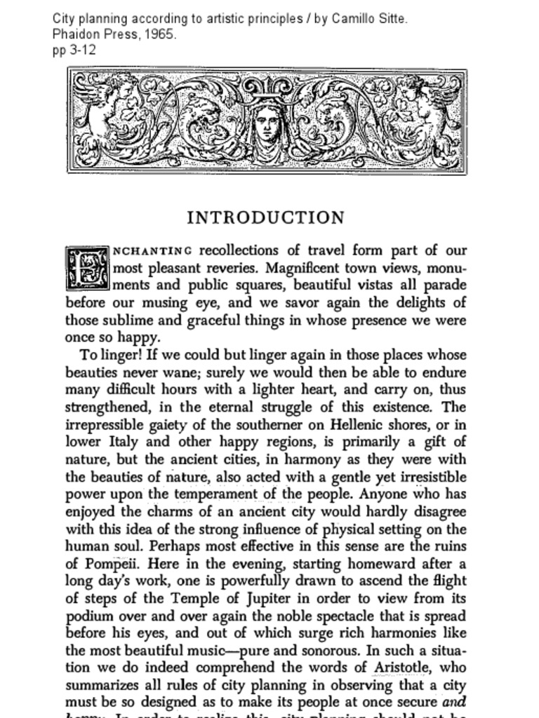 City According To Artistic Principles PDF